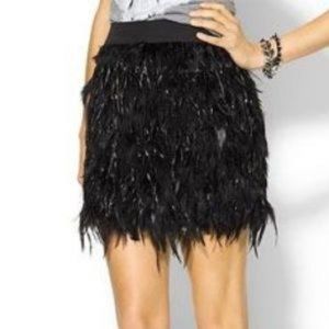 Sabine Black Feather Miniskirt (M)